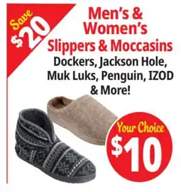 Ocean State Job Lot Men's & Women's Slippers & Moccasins offer
