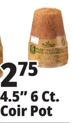 Ocean State Job Lot PlantBest Plantable 4.5 Coconut Coir Pots 6 Count offer