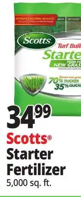 Ocean State Job Lot Scotts Turf Builder Starter Food for New Grass 5 000 sq ft offer