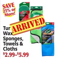 Ocean State Job Lot TurtleWax Sponges, Towels & Cloths offer