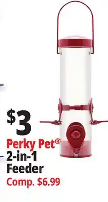 Ocean State Job Lot Perky Pet 2-in-1 Feeder offer