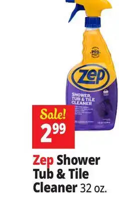 Ocean State Job Lot ZEP Shower Tub & Tile Cleaner 32 oz offer