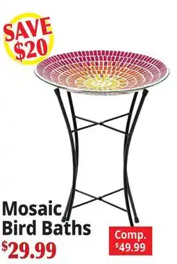 Ocean State Job Lot Mosaic Bird Baths offer