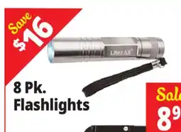 Ocean State Job Lot 8 Pk. Flashlights offer