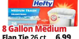 Ocean State Job Lot Hefty Medium Trash Ocean Water 8 Gallon Trash Bags 26 Count offer