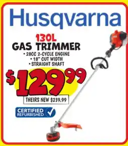 Ollie's Husqvarna 130L GAS TRIMMER offer
