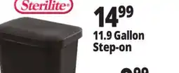 Ocean State Job Lot Sterilite Step-On Black Wastebasket 11.9 Gal offer