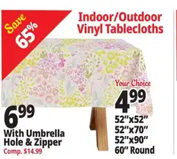 Ocean State Job Lot Vinyl Tablecloths offer