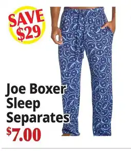 Ocean State Job Lot Joe Boxer Sleep Separates offer