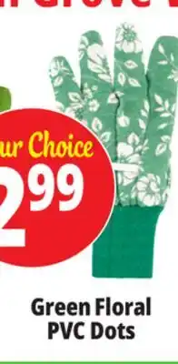 Ocean State Job Lot Green Floral PVC Dots offer