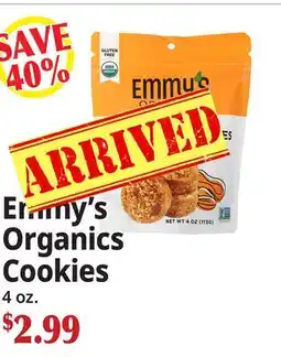 Ocean State Job Lot Emmy's Organics Cookies offer
