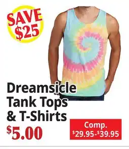 Ocean State Job Lot Dreamsicle Tank Tops & T-Shirts offer