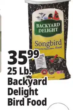 Ocean State Job Lot Backyard Delight Songbird Food 25 lbs offer