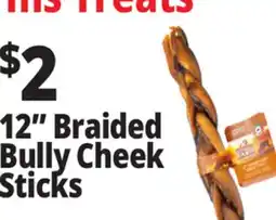 Ocean State Job Lot 12 Braided Bully Cheek Sticks offer