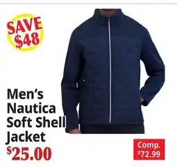 Ocean State Job Lot Men's Nautica Soft Shell Jacket offer