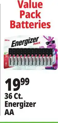 Ocean State Job Lot 36 Ct. Energizer AA offer