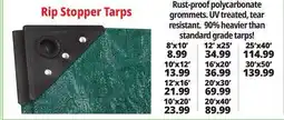Ocean State Job Lot Rip Stopper Tarps offer