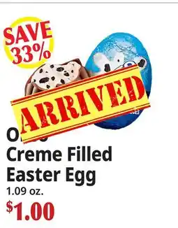 Ocean State Job Lot Oreo Creme Filled Easter Egg offer