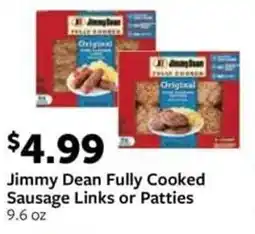 Fareway Jimmy Dean Fully Cooked Sausage Links or Patties offer