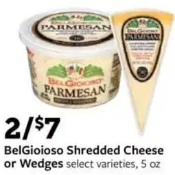 Fareway BelGioioso Shredded Cheese or Wedges offer