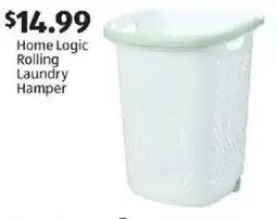 Aldi Home Logic Rolling Laundry Hamper offer