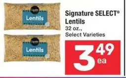 Albertsons Signature select lentils offer