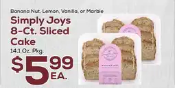 DeCicco & Sons Simply Joys 8-Ct. Sliced Cake offer