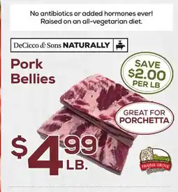 DeCicco & Sons Pork Bellies offer