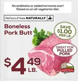 DeCicco & Sons Boneless Pork Butt offer