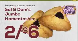 DeCicco & Sons Sal & Dom's Jumbo Hamentashen offer