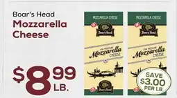 DeCicco & Sons Boar's Head Mozzarella Cheese offer