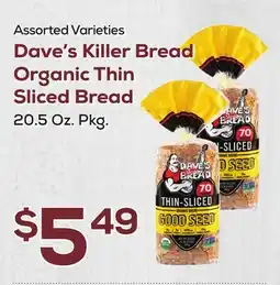 DeCicco & Sons Dave's Killer Bread Organic Thin Sliced Bread offer
