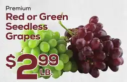 DeCicco & Sons Premium Red or Green Seedless Grapes offer