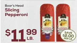 DeCicco & Sons Boar's Head Slicing Pepperoni offer