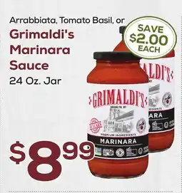 DeCicco & Sons Grimaldi's Marinara Sauce offer