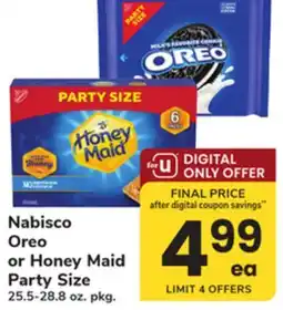 ACME Nabisco Oreo or Honey Maid Party Size offer