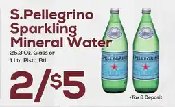 DeCicco & Sons S. Pellegrino Sparkling Mineral Water offer