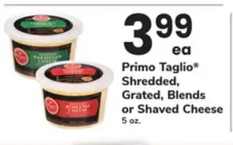 ACME Primo Taglio Shredded, Grated, Blends or Shaved Cheese offer