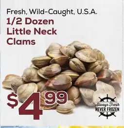 DeCicco & Sons 1/2 Dozen Little Neck Clams offer