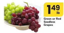ACME Green or Red Seedless Grapes offer