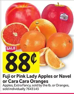 Stop&Shop Fuji or Pink Lady Apples or Navel or Cara Cara Oranges offer