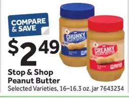 Stop&Shop Stop & Shop Peanut Butter offer
