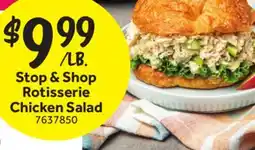 Stop&Shop Stop & Shop Rotisserie Chicken Salad offer