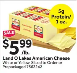 Stop&Shop Land O Lakes American Cheese offer