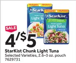 Stop&Shop StarKist Chunk Light Tuna offer