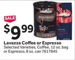 Stop&Shop Lavazza Coffee or Espresso offer