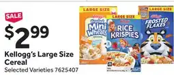 Stop&Shop Kellogg's Large Size Cereal offer