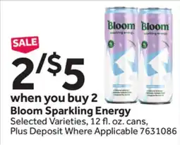 Stop&Shop Bloom Sparkling Energy offer
