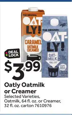 Stop&Shop Oatly Oatmilk or Creamer offer