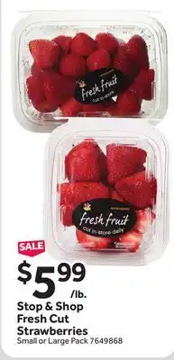 Stop&Shop Stop & Shop Fresh Cut Strawberries offer